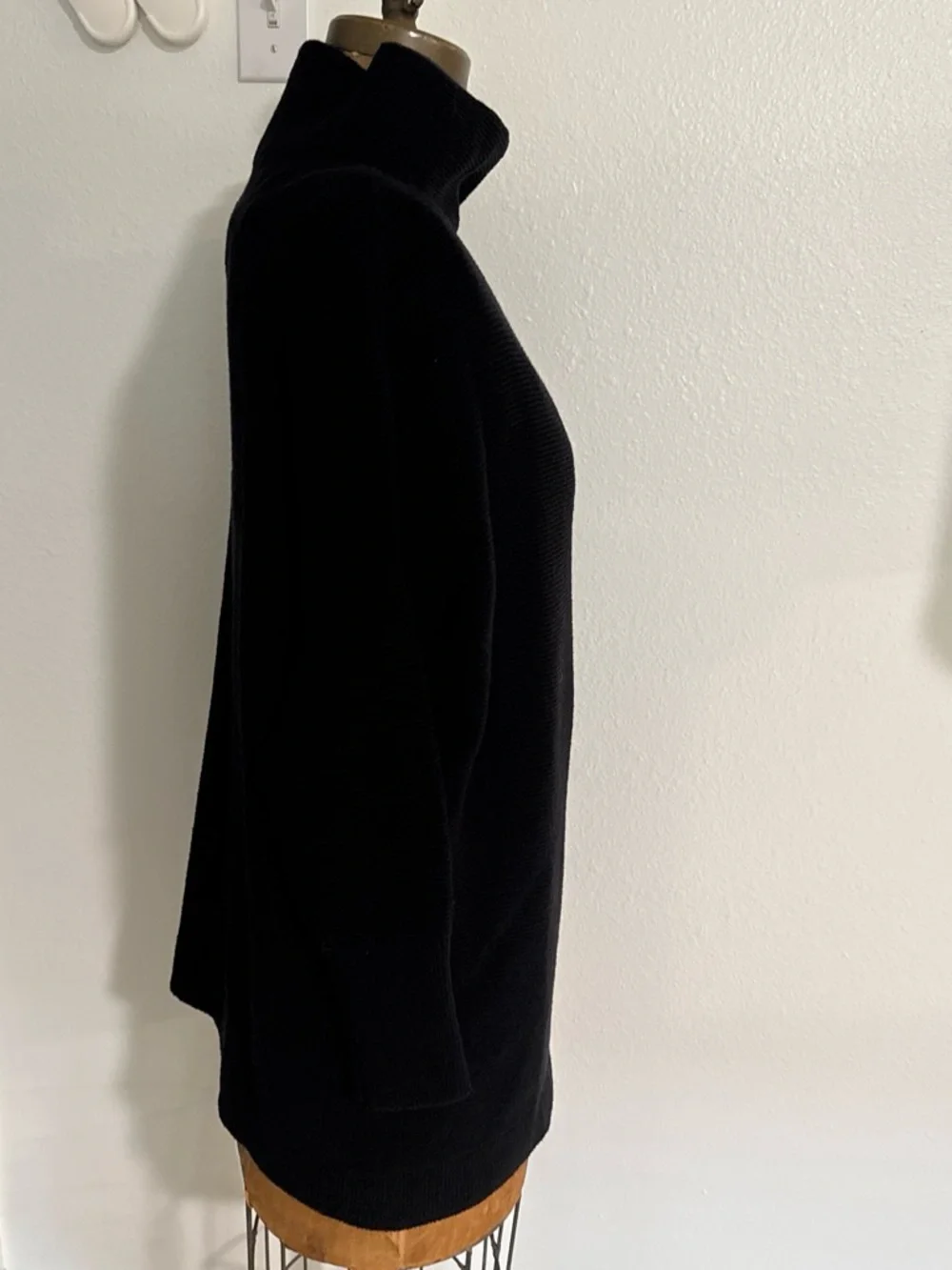 Free people Ottoman Slouchy Black oversized turtleneck sweater Size XS